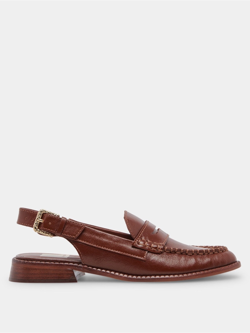 Dolce Vita Brown Leather Slingback Loafers
